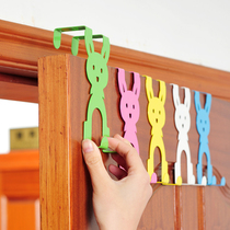 Door hanger colorful cartoon rabbit door back hook seamless door back hook seamless nail free clothes hook