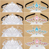 Korean children's crown head jewelry princess headband little girl hair accessories hairpin baby girl adult bride crown