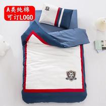 College Wind All Cotton Kindergarten Quad Three Pieces containing six-piece baby sleeping in the garden special bed
