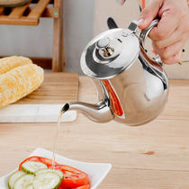 Oil Pot Stainless Steel Oil Bottle Pot Home Big seasoning pot Kitchen Vinegar Pot with Small Sesame Oil Bottle Filter God oil