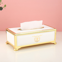 European tissue box home living room creative personality drawing paper box modern simple light luxury KTV hotel restaurant ornaments