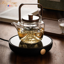 bylure Japanese high temperature resistant glass teapot Household electric ceramic stove tea maker Kettle tea stove Tea set