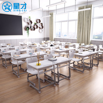  School desks and chairs Classroom training tutoring class Childrens learning desks Writing desks Primary and secondary school students desks and chairs set