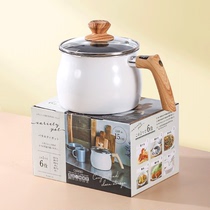 Bubble Noodle Pan Small Cooking Pan Dorm Room Home White Milk Pan Nonstick Pan Baby Covegan Cookware Gas Oven Apply