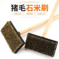 Brushed Wang stone rice brush clear and clean brush sweep outer wall brushed grey water paving and wash with soft pig mane brush wash wall brush big brush king