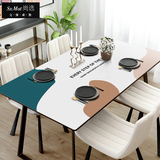 Q bomb silicone table mat environmentally friendly tablecloth Nordic ins waterproof, oil-proof and scald-proof disposable household coffee table table mat