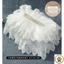 High-grade lace handmade nail beads bedroom living room household tissue towel box set