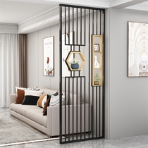 Nordic creative Wrought iron screen partition living room Metal light luxury net red decoration Modern simple entrance door