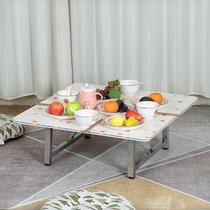 Folding small table folding home dining table 4 people 2 square table eating folding table square simple square table