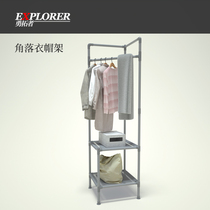Corner hangers floor bedroom corner coat rack Japanese and Korean household metal hangers simple modern clothes shelves