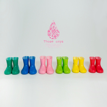 Japanese Those days Japanese color non-slip safety cute boots cartoon soft and odorless Light Childrens rain shoes