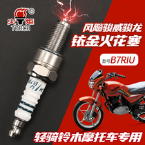 Light riding Suzuki motorcycle Iridium spark plug Prince car wind Biao Junwei Junwei Junwei Junlong GS GS GS GSX QS125-2 accessories