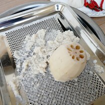 Rub lotus root garlic and ginger puree grind sweet potato grind foam rub Leng sweet potato grind lotus root puree grind mud lotus root ginger puree powder puree