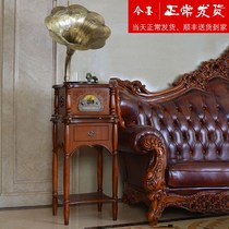 Vinyl record player phonograph European style retro vintage Big Horn record player classical sound living room ornaments antique