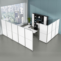 Mobile partition wall Office simple mobile screen partition board Foldable floor baffle Room movable wall