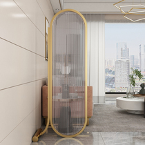 Light luxury European style Changhong glass screen folding mobile living room partition bedroom porch office decoration small apartment