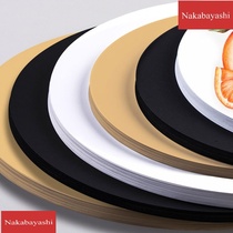 2021 round painting leather paper 250g thick sketch high light black cardboard color lead marker pen white cardboard