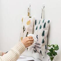 Hanging tissue bag fabric tissue sleeve fresh household living room bedroom carton carton roll paper contains tissue box
