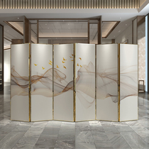 Simple modern aluminum alloy screen partition living room bedroom entrance porch mobile folding hotel office folding screen