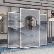 Office modern simple Chinese screen partition living room entrance office restaurant decoration blocking mobile seat screen