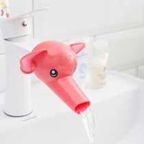 Kindergarten faucet extender blue elephant cartoon faucet extension children baby hand washing splash proof