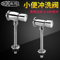 Small urinal flush valve full copper 4 breakup press style toilet small poop flush valve toilet self-closed time-lapse valve