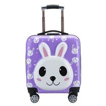 Cartoon Den Case male and female child pull lever case 20 inch universal wheel 18 inch suitcase password box