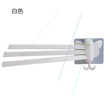 Punch-free multi-bar towel rack bathroom kitchen towel drying rack rotating rag rack towel bar