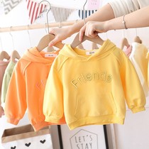 Men and womens sweaters 2021 new spring dress childrens foreign style hooded jacket trend Korean version of foreign style childrens pullover