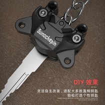 Anti-theft door key handle replacement modified personalized household universal key handle head case electric motorcycle