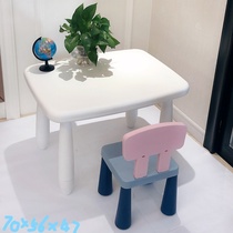 Childrens table and chairs suit eating table kindergarten study table children table children table games Home table