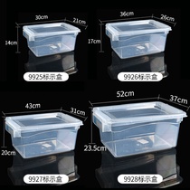 Large capacity food crisper plastic kitchen with lid commercial transparent rectangular refrigerator storage box for home use