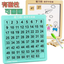 Huarong Road table game childrens jigsaw puzzle educational toy advanced brain big baby sliding movable plate magnetic