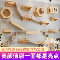 Japanese cat climbing frame wall type does not occupy the ground high wall cat springboard Wall Wall a cat Sky Corridor Park
