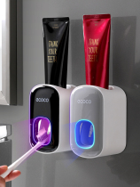  Automatic toothpaste squeezer artifact Wall-mounted punch-free household toothbrush toothpaste rack set lazy extruder