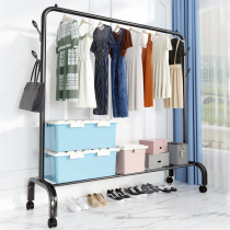 Clothes hanger floor folding balcony simple drying rack household bedroom household clothes hanger folding hanger