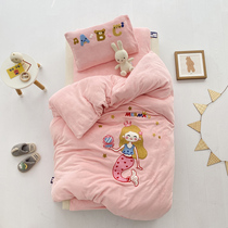 Childrens kindergarten quilt three-piece set spring and summer nap six-piece baby bed bedding bedding