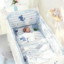Crib Containment Kit Anti-Breathable Baby Bed Pint Newborn Summer 45 Six Pieces Kit Crib Bed Circumference