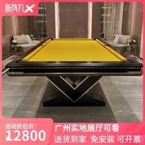 Custom V Words legs billiard table Standard Villa Solid Wood Modern Light Lavish American Black Eight Adults Nine Ball Table Home