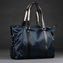 2022 men handbag mens bag single shoulder inclined satchel canvas nylon fit genuine leather travel Oxford clothe briefcase briefcase