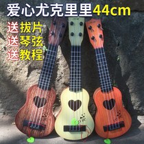 Children beginner adult music guitar simulation medium Ukulele guitar instrument piano baby plastic toy