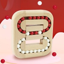 Flat ball Kongming lock Luban lock adult creative educational wooden toy undoing unlock science and education intelligence maze