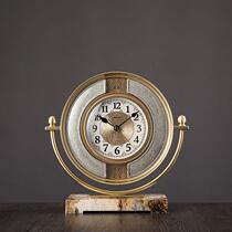 High-end retro European style clock ornaments fashion quartz clocks placed in the home living room desktop American decorative clock