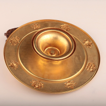 Pure Bronze Manzal tray Tray Rayon Design Pure Bronze Mantea Roxiu Pan 8 Auspicious Tibetan Single Chassis 22cm