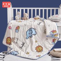 Pure cotton baby quilt newborn thin baby air conditioning by childrens little quilt kindergarten spring and summer washed