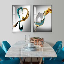 Restaurant Decoration Painting Dining Hall Wall Decoration Light Extravagant Painting Family Kitchen Fresco Personality Creative Art Painting Oil Painting