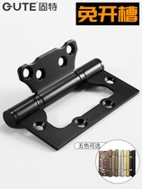 Invisible door hinge primary-secondary spring hinge without notching automatic door closing with door closure hinge wooden door flap