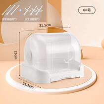 Put baby bottle storage box baby special dust-proof tableware supplementary food storage box to dry and drain rack with cover
