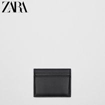 ZARA spring new pint mens bag black embossed card clip card bag 3806920040