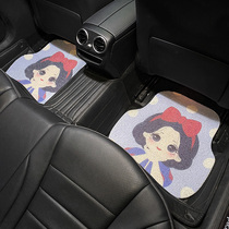 Car foot pad wire ring Universal easy to clean anti-dirty pad can be freely cut cartoon cute single car pedal pad